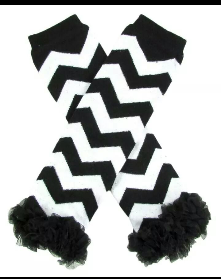 Black Chevron leg warmers
